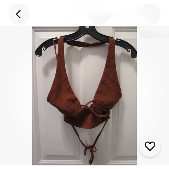 Urban Outfitters Valerian Brown Halter Top - Picture 2 of 3